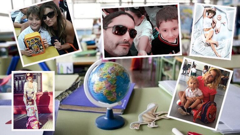 El primer día de clases de los hijos de los famosos. (Fotos: Instagram, Twitter y Web)