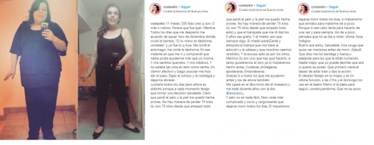 El radical cambio físico de La Costa: se hizo un bypass gástrico y bajó 75 kilos en 11 meses