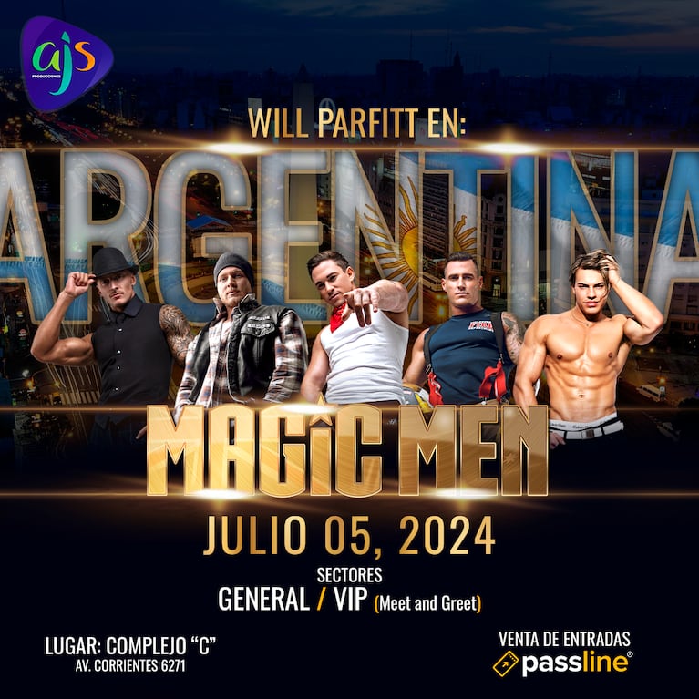 El show caliente Magic Men llega a la Argentina protagonizado por Will Parfitt, el clon de Channing Tatum