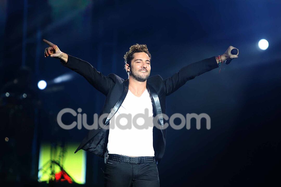 El show de David Bisbal en el Planetario.  (Foto: Movilpress)