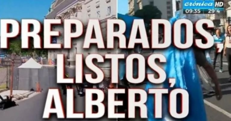 El show de placas de Crónica TV durante la transición presidencial de Mauricio Macri a Alberto Fernández