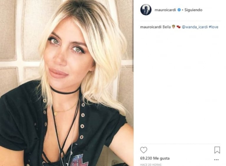 El significativo posteo de Mauro Icardi a Wanda Nara, tras las duras críticas estéticas que recibió su mujer 