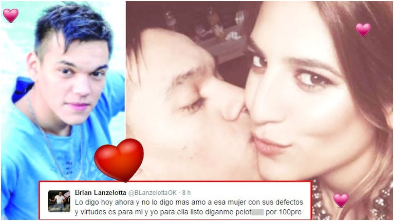  El sincericidio de Brian Lanzelotta en Twitter sobre sus sentimientos hacia Marian Farjat (Fotos: Web)