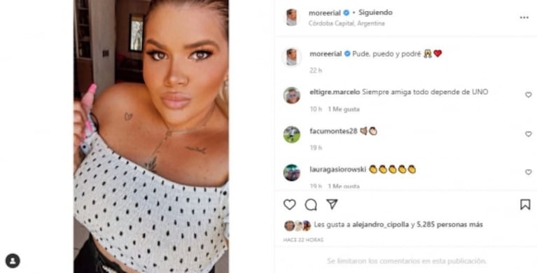 El sorprendente posteo de More Rial, luciendo su nuevo look: "¿Me dan amor?"