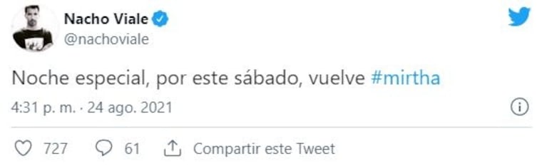 El sorpresivo anuncio de la vuelta de Mirtha Legrand a la TV: "Mi adorada nieta Juana me reemplazó, ahora yo la reemplazo a ella"