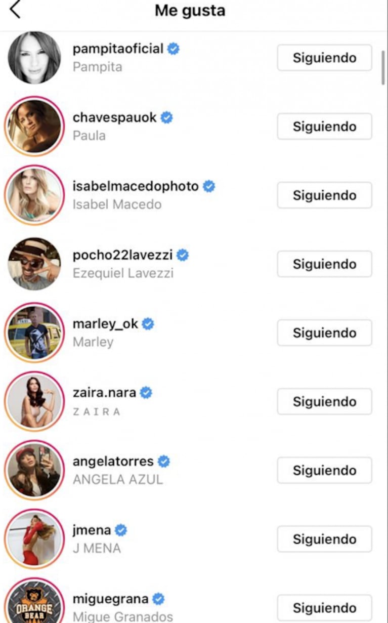 El sorpresivo ida y vuelta de Pampita con la China Suárez en las redes: se likearon las fotos de sus hijos 