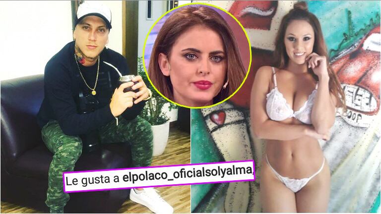 El sugerente "me gusta" de El Polaco a una foto de Silenzi, a días de blanquear su separación de Silvina Luna (Fotos: Instagram y Web)