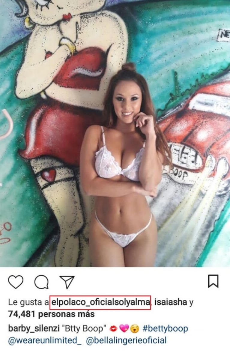 El sugerente "me gusta" del Polaco a una foto hot de Silenzi ¡a días de separarse de Silvina Luna!