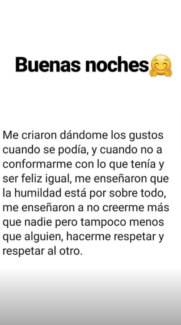 El sugerente mensaje de Mica Viciconte... ¿dedicado a Nicole?: "Me enseñaron a no creerme más que nadie"