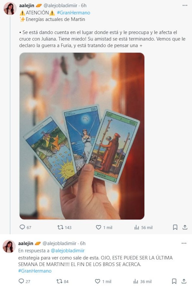 El tarot fue contundente sobre Martín Ku: "Esta puede ser su última semana". (Foto: Twitter)