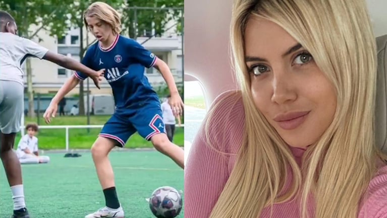 El tierno mensaje de Wanda Nara a su hijo Valentino por su logro futbolístico.