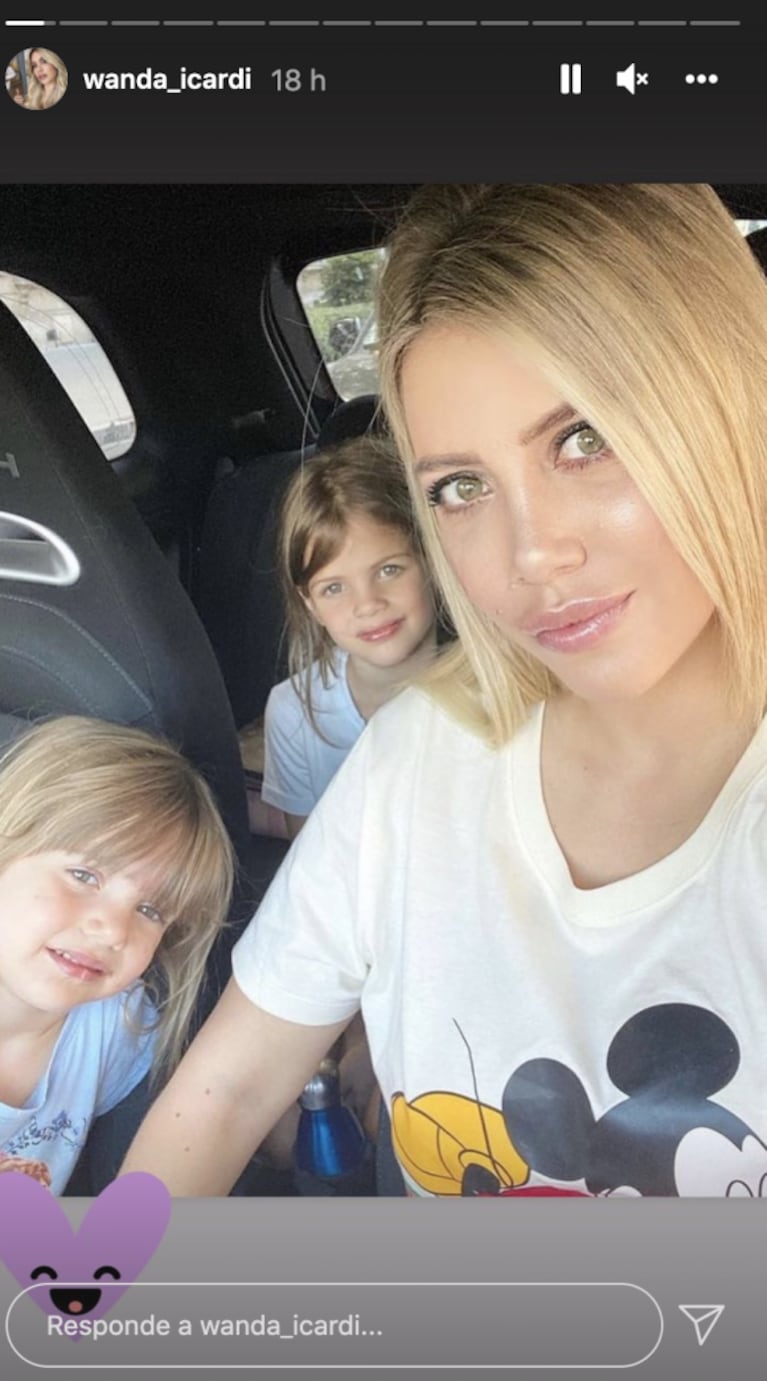 El tierno posteo de Wanda Nara con sus hijas en medio de la separación de Mauro Icardi