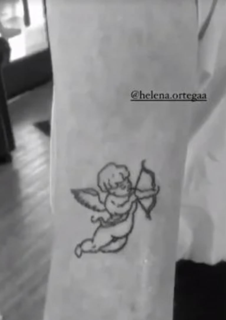 El tierno primer tattoo que se hizo Helena, la hija de Guillermina Valdés y Sebastián Ortega