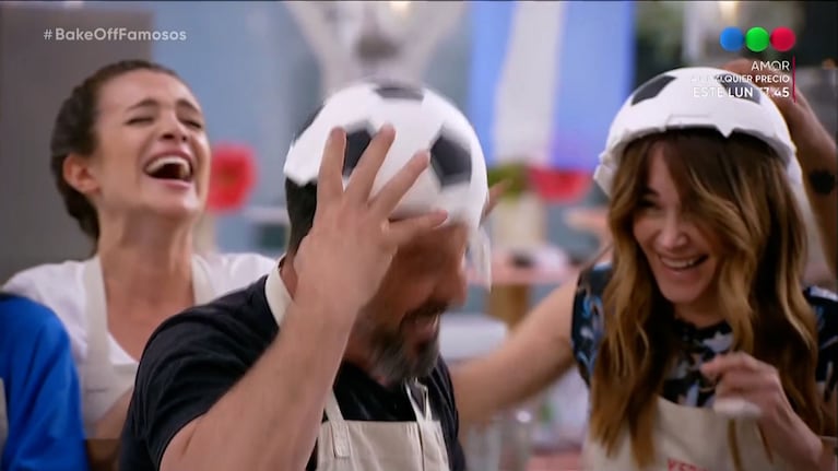 El tremendo blooper de Wanda Nara con una pelota en Bake Off Famosos que hizo estallar de risa a todos