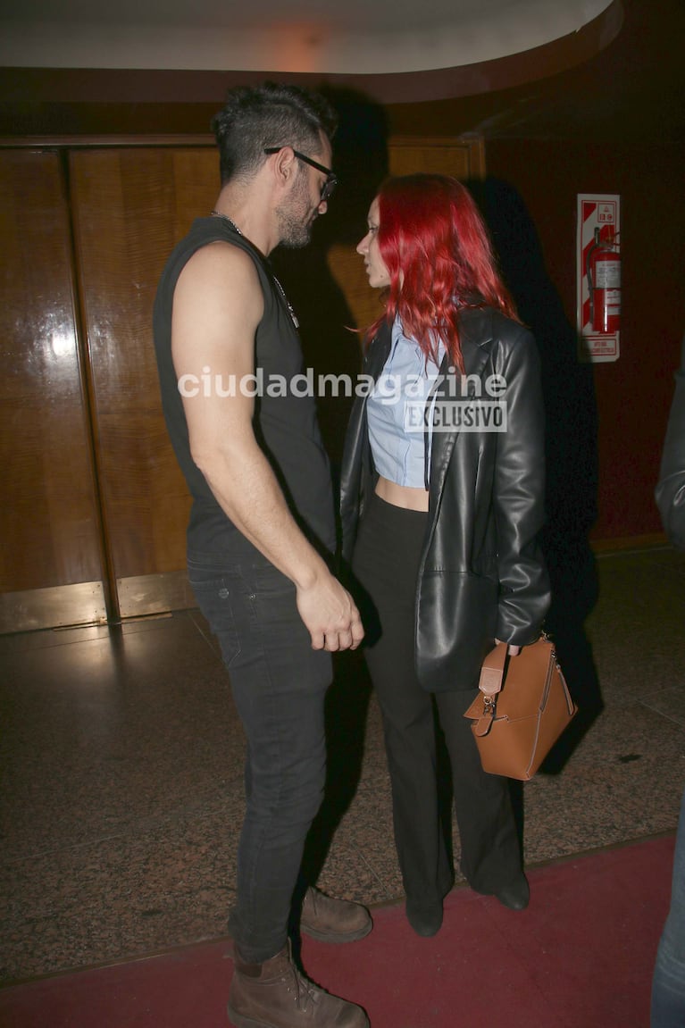 El Tucu López y su novia en el Gran Rex (Foto: Movilpress).