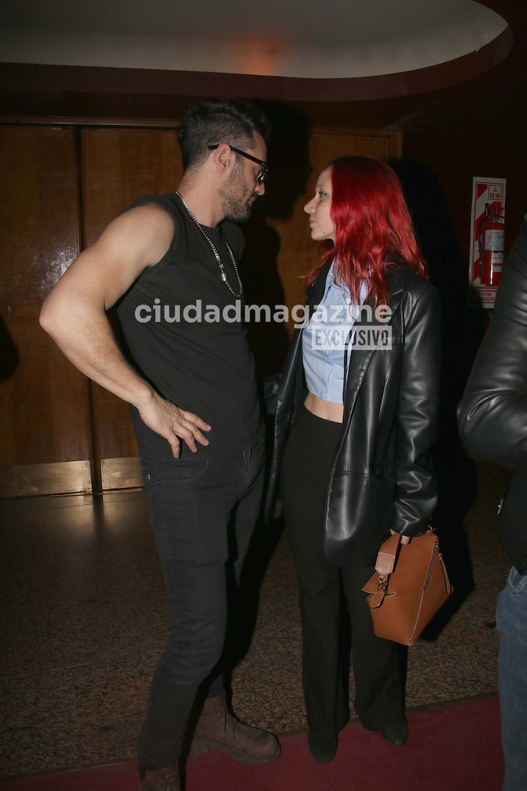 El Tucu López y su novia en el Gran Rex (Foto: Movilpress).