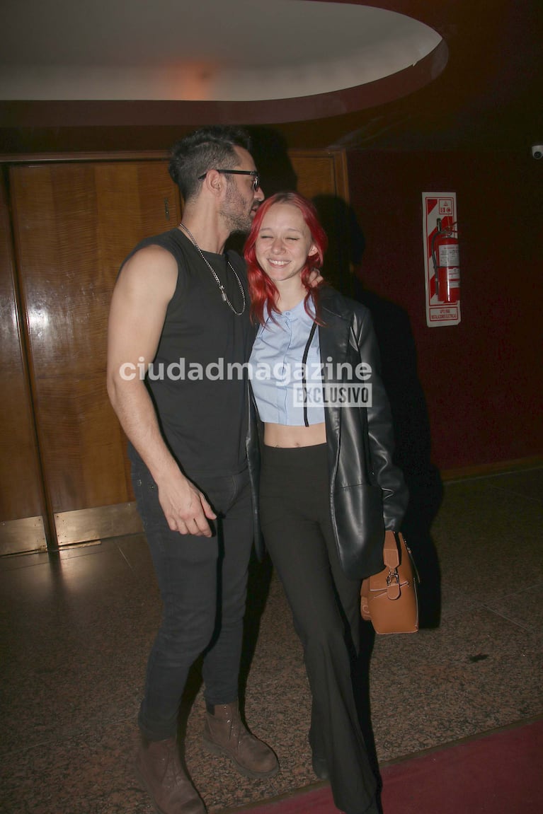 El Tucu López y su novia en el Gran Rex (Foto: Movilpress).