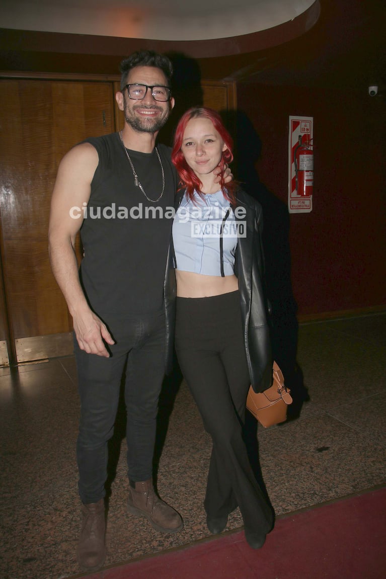 El Tucu López y su novia en el Gran Rex (Foto: Movilpress).