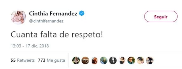 El tweet de Cinthia Fernández apenas terminó Involucrados: incómoda situación en vivo con Mariano Iúdica