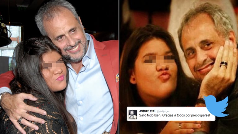 El tweet de Rial tras la operación de su hija, Morena (Foto: Web y Twitter)