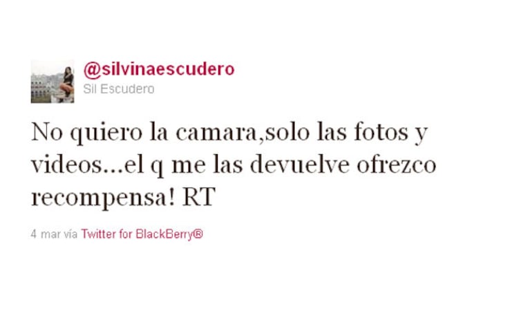 El tweet de Silvina Escudero. ¿Habló sobre #lafoto? 