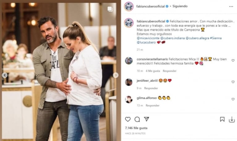 El video con la reacción de los exparticipantes de Masterchef Celebrity tras la victoria de Mica Viciconte