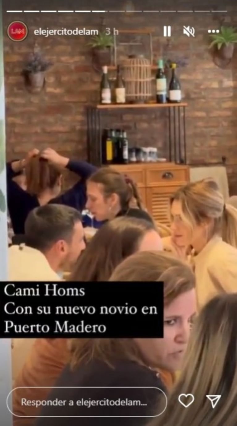 El video de Camila Homs mimosa con su nuevo novio: baile pegaditos en un boliche y miradas cómplices