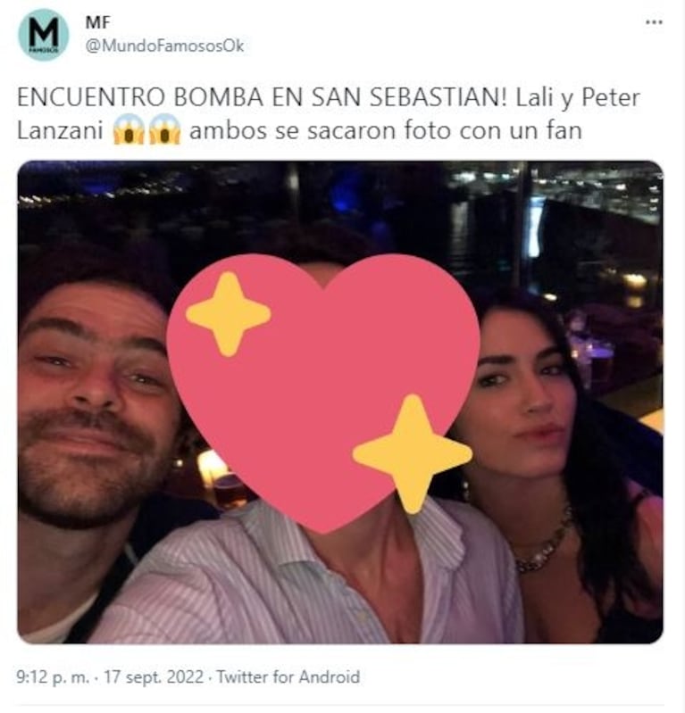 El video de Lali Espósito y Peter Lanzani abrazados en San Sebastián: "Elijo creer"