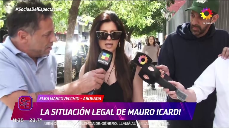 Elba Marcovecchio habló con la prensa sobre el caso de Wanda Nara y Mauro Icardi.