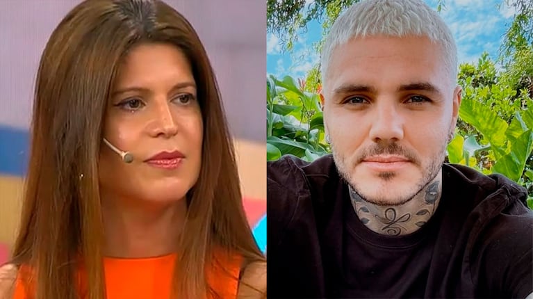 Elba Marcovecchio y Mauro Icardi (Fotos: captura de América y redes sociales).