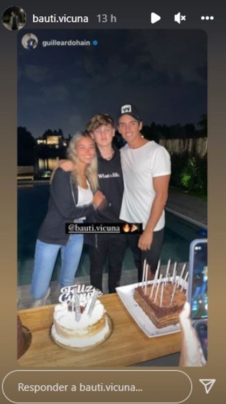 Eli Sulichin, la novia de Benjamín Vicuña, fue al cumpleaños del hijo del actor y se sacó fotos junto a Pampita