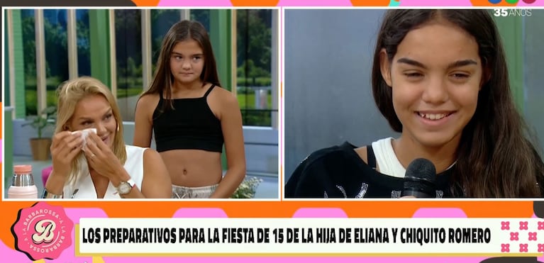 Eliana Guercio dio detalles de la mega fiesta de 15 de su hija y reveló el concreto pedido de Chiquito Romero