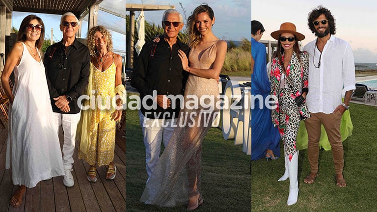 Elina y Eduardo Costantini en Las Garzas Moda Punta del Este, junto a los famosos que dijeron presente en el desfile (Fotos: GM Press). 