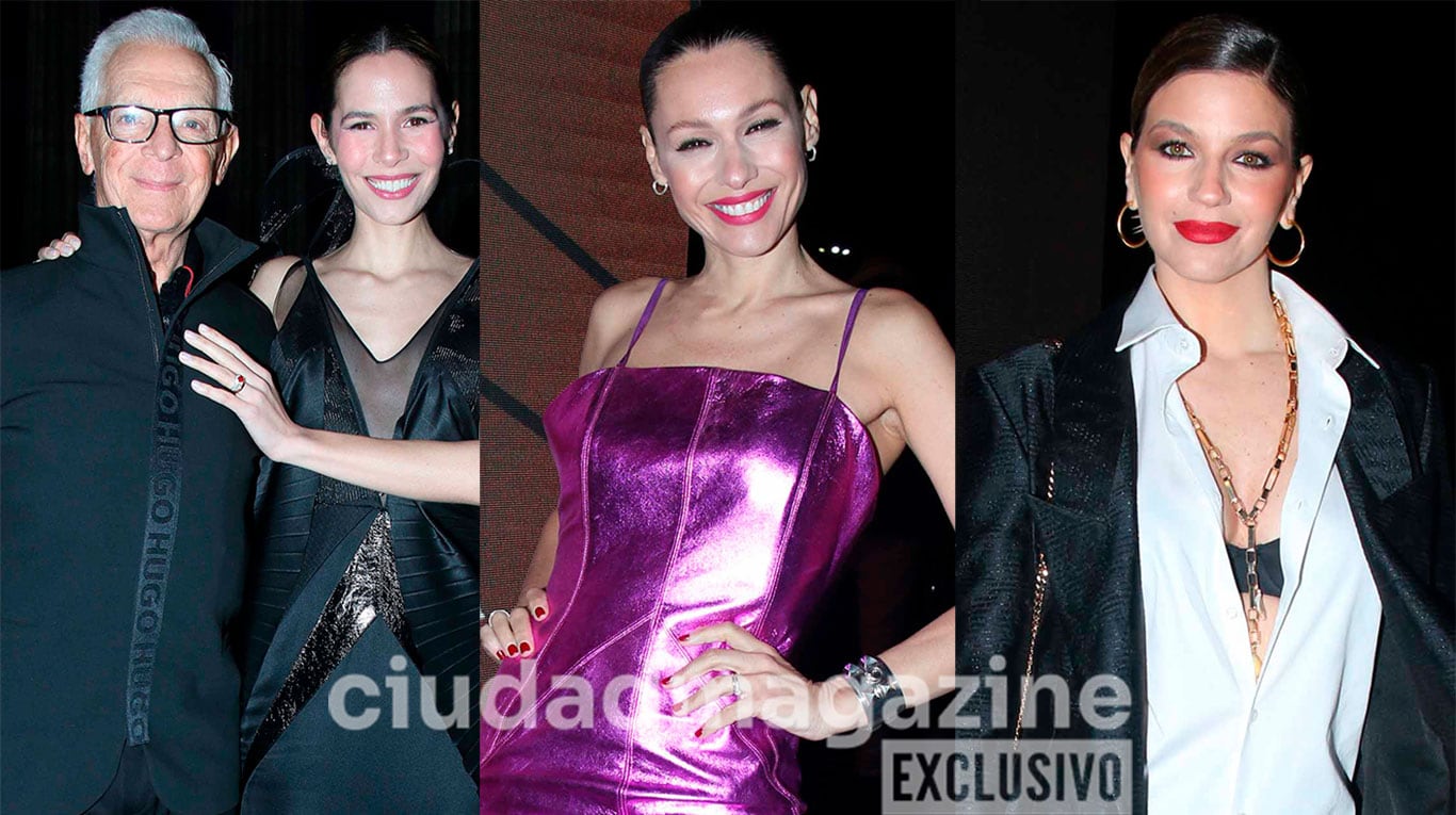 Elina y Eduardo Costantini, Pampita y Marcela Kloosterboer en el desfile de Fabián Zitta en el marco de en La Semana de la Alta Costura (Foto: Movilpress).