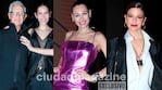 Elina y Eduardo Costantini, Pampita y Marcela Kloosterboer en el desfile de Fabián Zitta en el marco de en La Semana de la Alta Costura (Foto: Movilpress).