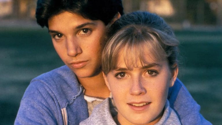 Elizabeth Shue y Ralph Macchio en Karate Kid