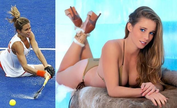 Ellen Hoog, la mejor delantera del seleccionado de hockey de Holanda. (Fotos: Web)