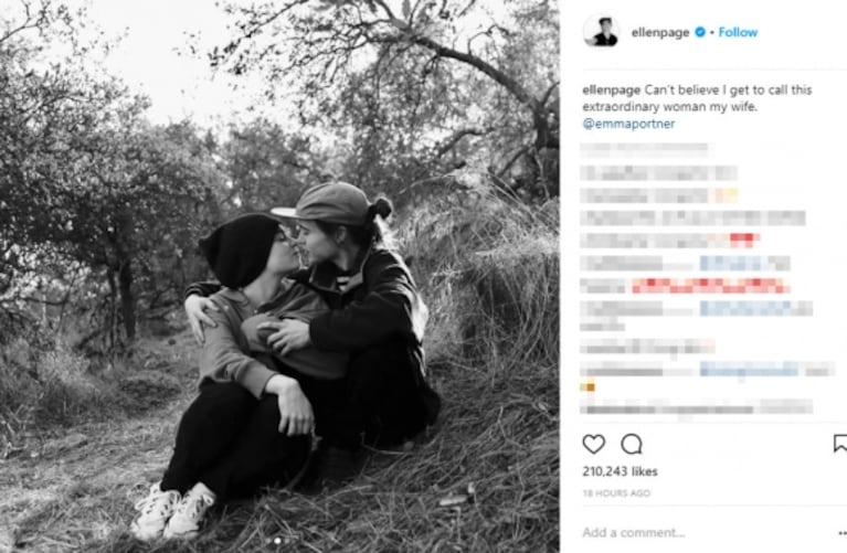 Ellen Page se casó con su novia, Emma Portner: sus románticas declaraciones tras dar el "sí"