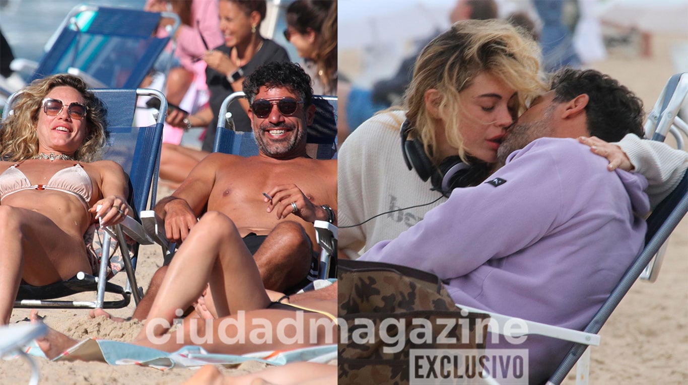 Emilia Attias y su novio, Guillermo Freire en Punta del Este (Fotos: Movilpress).