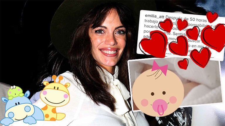 Emilia Attias y una dulce foto de su hija (Foto: Ciudad.com e Instagram)