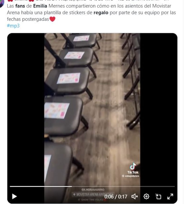 Emilia Mernes volvió al ruedo tras un problema de salud y les hizo un regalo a cada uno de sus fans