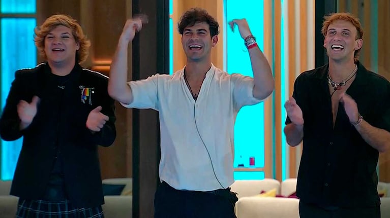 Emma, Nicolás y Bautista, finalistas de Gran Hermano 2023 (Foto: captura Telefe)