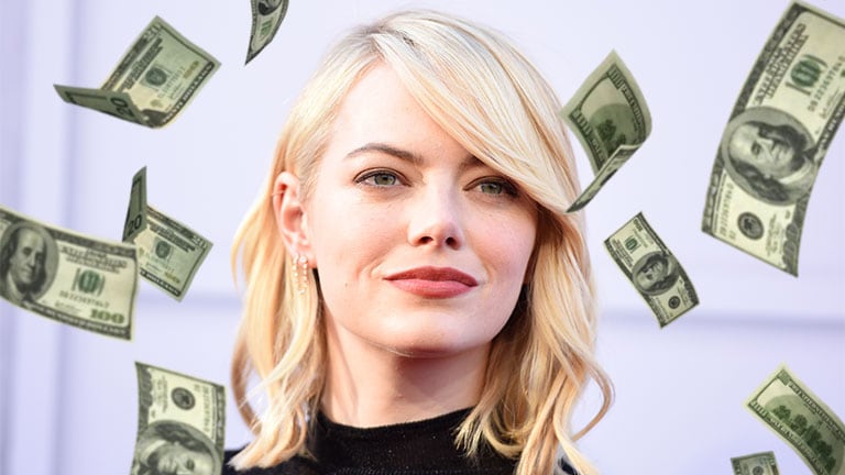 Emma Stone, la actriz mejor paga del mundo en 2017. Foto: AFP.