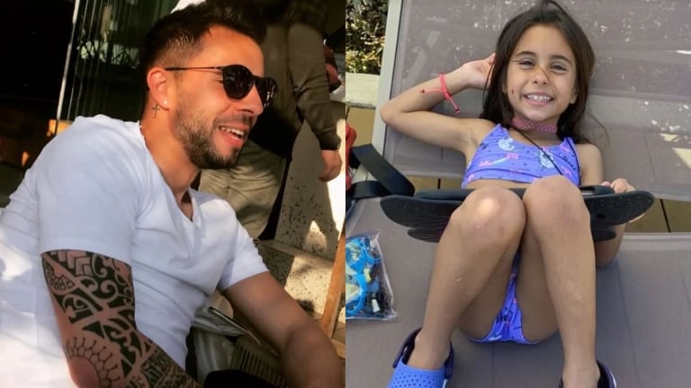 Emotivo posteo de Matías Defederico para su hija Francesca (Fotos: Instagram)