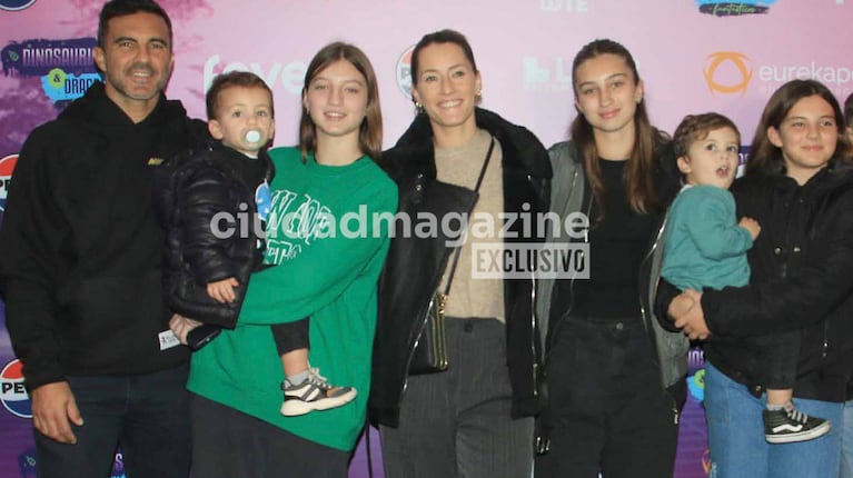 En fotos: Fabián Cubero disfruta de un paseo familiar con Mica Viciconte y sus hijos
