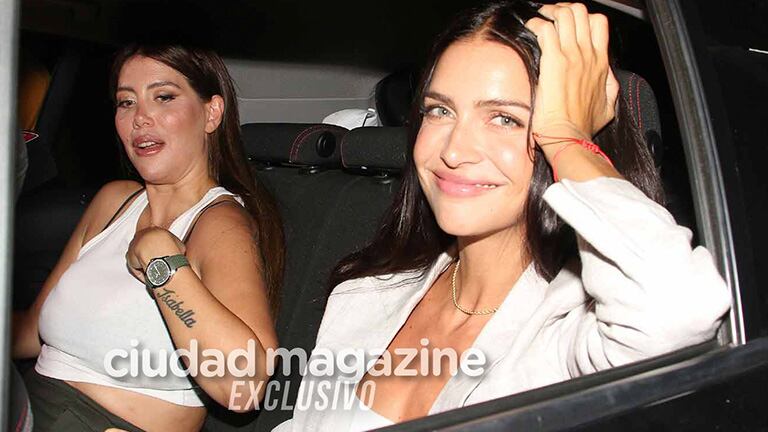 En fotos: Nora Colosimo y su novio llevaron a Wanda y Zaira Nara a comer hamburguesas