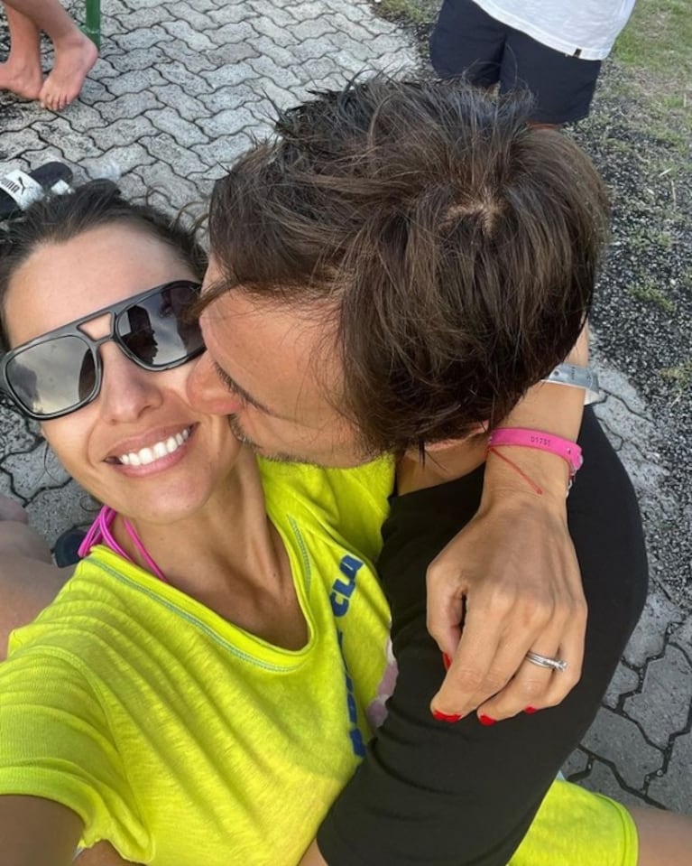 En fotos: Pampita le hizo un graffiti a Roberto García Moritán, súper romántico por San Valentín