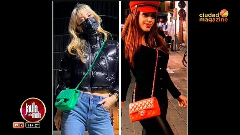 En La Jaula de la Moda mostraron las coincidencias fashionistas de Jesica Cirio y Sofía Clerici.