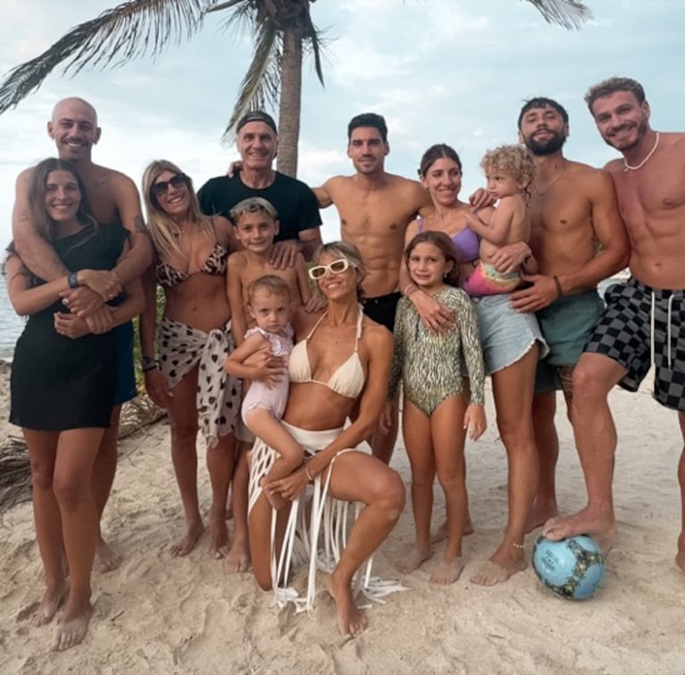 En medio de rumores de boda, Cande Ruggeri se fue a Jamaica con su familia