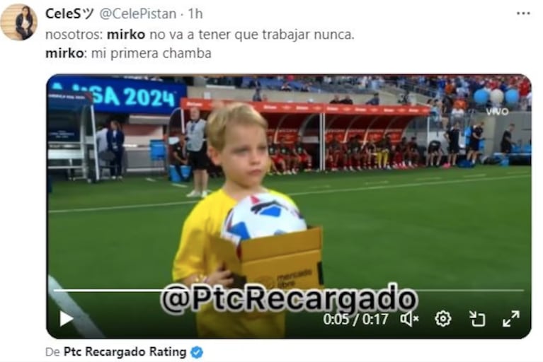 En X (Twitter) compartieron memes tras la aparición de Mirko en la Copa América.